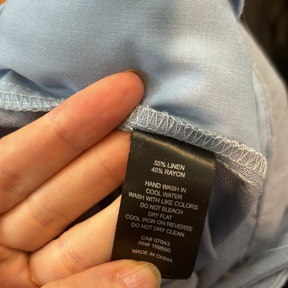 House of Harlow 1960 Women's Lilac Linen Wide Leg Trousers Size 8 - Picture 8 of 8